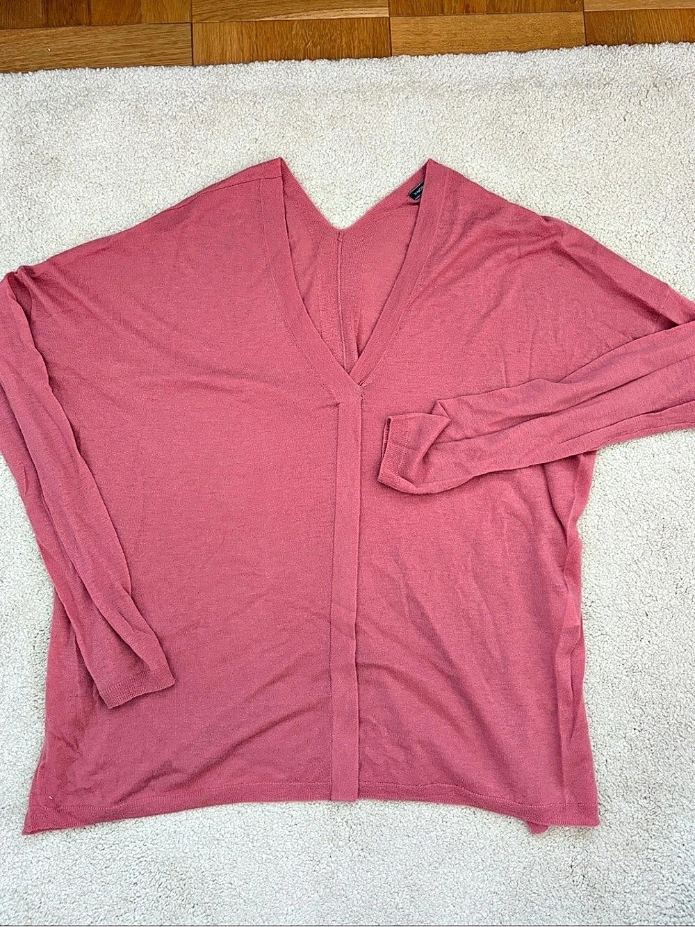 Vince Long Sleeve Tunic in Pink Size Large